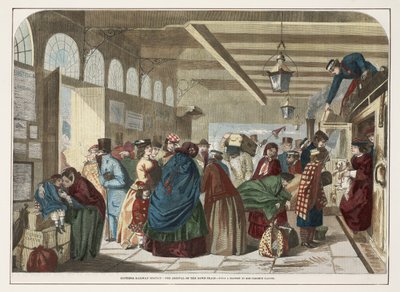 Bahnhof Hastings - Die Ankunft des Zuges von Florence after Claxton