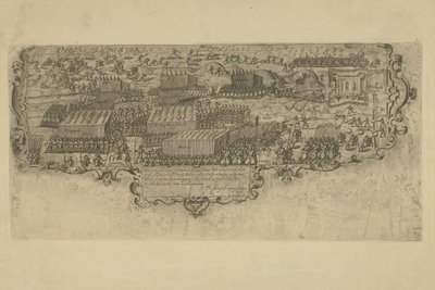 Schlacht bei der Leffingedijk zwischen den staatlichen Truppen von Ernst Casimir von Nassau und den spanischen Truppen von Albrecht von Österreich, 1600 von Floris Balthasarsz. van Berckenrode