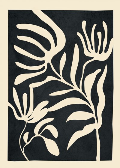 Abstrakte Botanische Formen von Flow Line