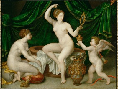 La Toilette de Venus. Venus bei ihrer Toilette von Fontainebleau School