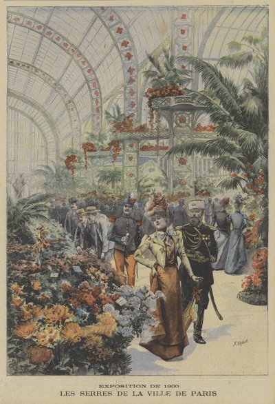 Gewächshäuser der Stadt Paris, Weltausstellung 1900 von Fortune Louis Meaulle