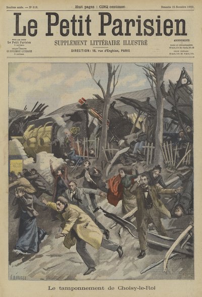 Zugunglück in Choisy-le-Roi, Paris von Fortune Louis Meaulle