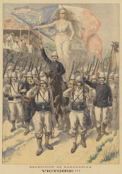 Die französische Expedition nach Madagaskar. Sieg! von Fortune Louis Meaulle
