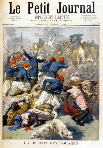 Die Niederlage der Tuareg - in „Le Petite Journal“ vom 30.04.1894 von Fortune Louis Meaulle