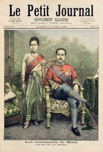 Der König und die Königin von Siam, Illustration aus 