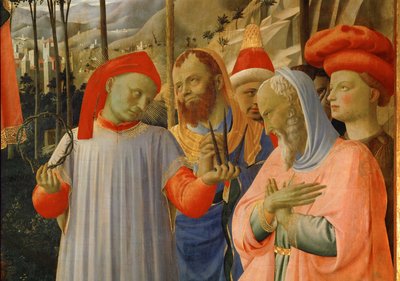 Eine Gruppe von Männern von Fra (c.1387-1455) Angelico