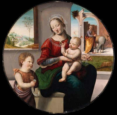 Die Heilige Familie mit Johannes dem Täufer von Fra Bartolommeo