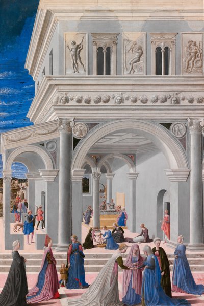 Die Geburt der Jungfrau, 1467 von Fra Carnevale