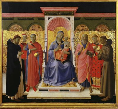 Sacra Conversazione Annalena Altarbild von Fra Giovanni Angelico da Fiesole