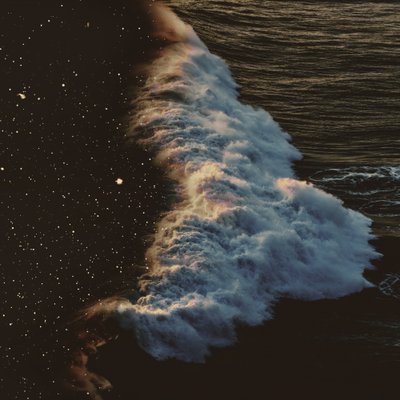 Goldene brechende Welle von Fran Rodríguez