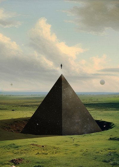 Surrealer Pyramidenhorizont von Fran Rodríguez