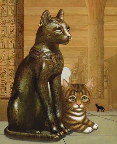 Mike das British-Museum-Kätzchen, 1995 von Frances Broomfield