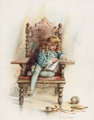 König Edward VI. führt sein Tagebuch von Frances Brundage