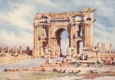 Der Bogen des Trajan, Timgad von Frances Nesbitt