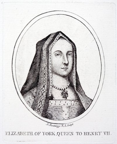 Elizabeth von York, Königin Gemahlin von König Heinrich VII. von Francesco (after) Bartolozzi