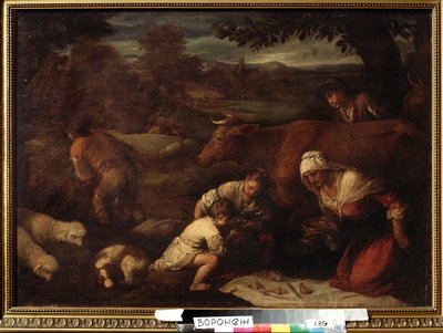 Der Abend von Francesco (circle of) Bassano