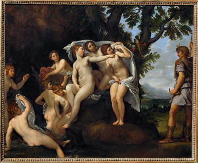 Actaeon verwandelt in einen Hirsch von Francesco Albani