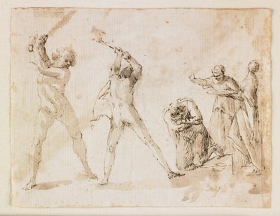 Martyrium des Heiligen Johannes des Täufers von Francesco Allegrini
