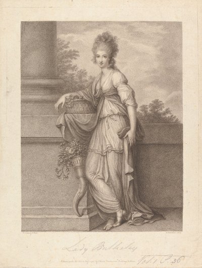 Lady Elizabeth Harriet Bulkeley (geb. Warren) von Francesco Bartolozzi