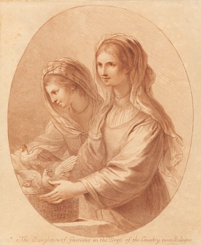 Die Töchter Guercinos von Francesco Bartolozzi