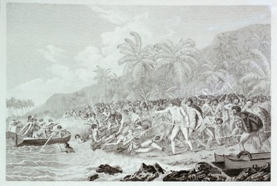 Der Tod von Captain Cook, ca. 1783 von Francesco Bartolozzi