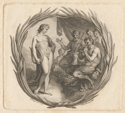 Eintrittskarte zur Benefizveranstaltung für Herrn Giardini von Francesco Bartolozzi