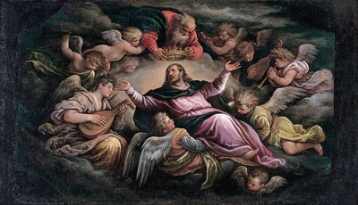 Christus in Herrlichkeit von Francesco Bassano the Younger