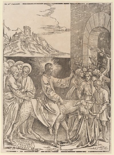 Christi Einzug in Jerusalem von Francesco Denanto