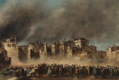 Der Brand im Quartier von San Marcuola von Francesco Guardi
