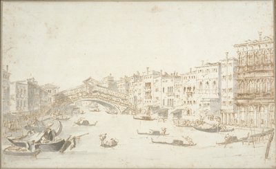 Die Rialtobrücke von Francesco Guardi