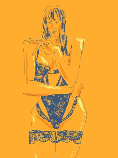 Verführerische Frau In Dessous von Francesco Gulina