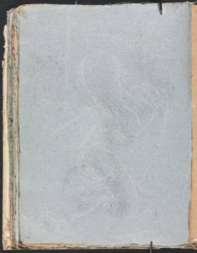Verona Skizzenbuch: Figurenstudie Seite 72, 1760 von Francesco Lorenzi