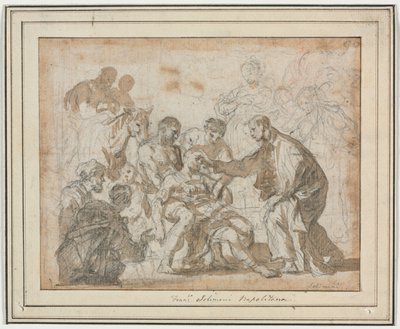 Ein Wunder des Heiligen Maurus von Francesco Solimena