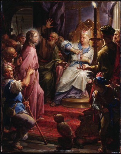Christus vor Kaiphas von Francesco Trevisani