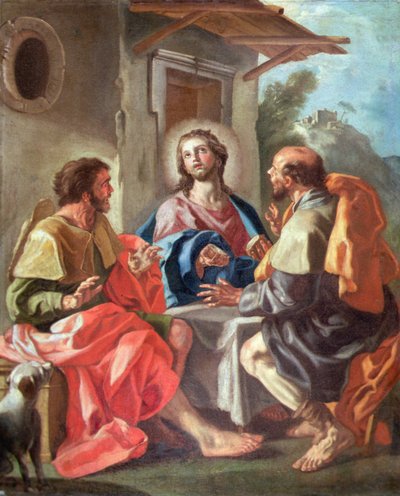 Das Abendmahl in Emmaus von Francesco de (attr. to) Mura