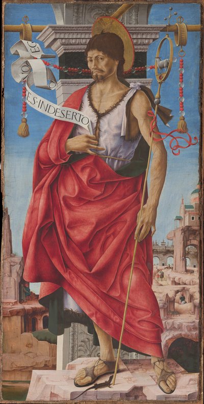 Polittico Griffoni: Johannes der Täufer, ca. 1472-1473 von Francesco del Cossa