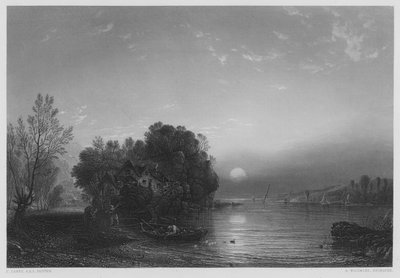 Das Zuhause des Fischers (Gravur) von Francis (after) Danby
