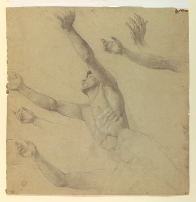 Figurenstudie für Diana und ihre Begleiterinnen unter den Sternbildern von Francis Augustus Lathrop