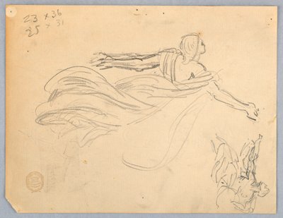 Skizze eines Engels von Francis Augustus Lathrop