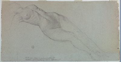 Studie für "Diana und ihre Begleiterinnen unter den Sternbildern" von Francis Augustus Lathrop