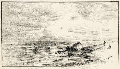 Der Strand in der Nähe von Point Judith, Rhode Island von Francis Augustus Silva