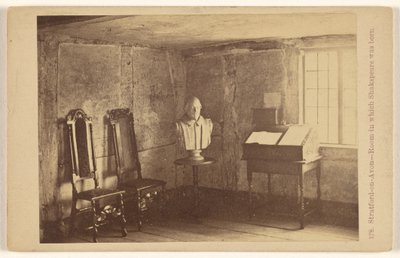 Stratford-upon-Avon - Das Zimmer, in dem Shakespeare geboren wurde. von Francis Bedford