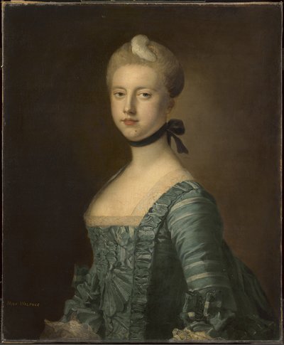 Miss C. Walpole, später Gräfin Dysart (eines von zwei) von Francis Cotes