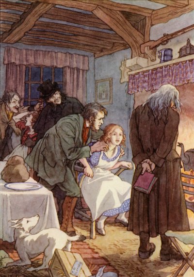 Illustration für Die Grille an der Herdstelle von Charles Dickens von Francis Donkin Bedford