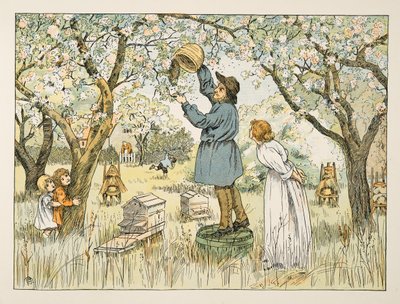 Der Bienenzüchter, aus Vierundzwanzig Arbeiter, veröffentlicht 1900 von Francis Donkin Bedford