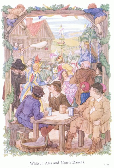 Pfingstbiere und Morris-Tänzer von Francis Donkin Bedford