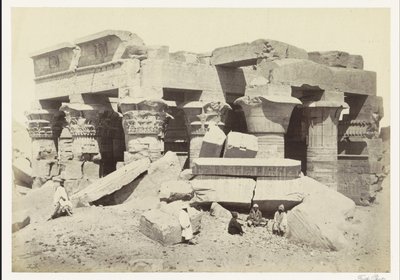 Ansicht des Tempels von Kom Ombo von Francis Frith