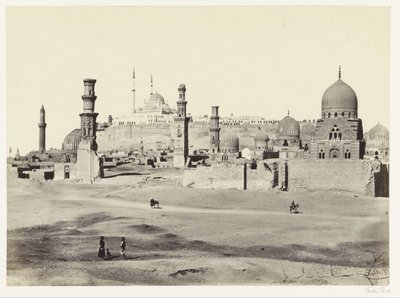 Blick auf den südlichen Teil der Nekropole in Kairo von Francis Frith