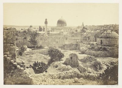 Jerusalem von der Stadtmauer aus von Francis Frith