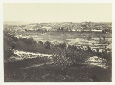 Jerusalem, vom Ölberg, Nr. 1, 1857 von Francis Frith